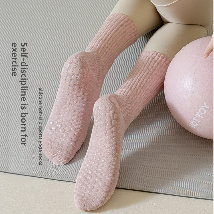 Yoga socks for women mid-calf socks